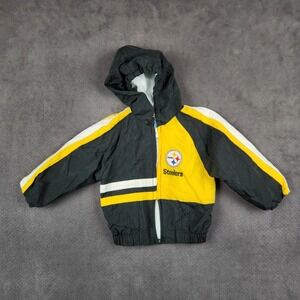Pittsburgh Steelers Babyfair Hooded Jacket Baby 18 Months Vintage 90s NFL